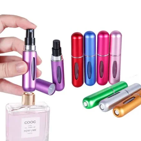 ثلاث (3) قارورات عطر محمولة صغيرة قابلة للتعبئة 190الف