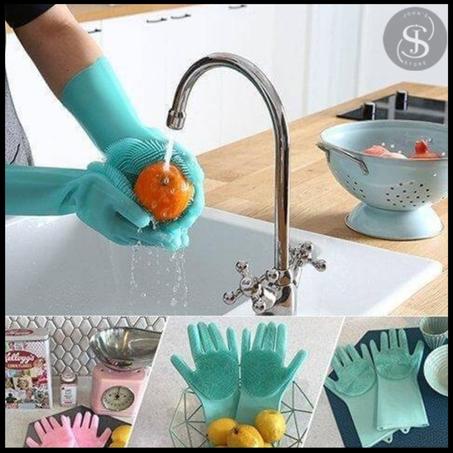 قفازات غسل الأطباق المنزلية