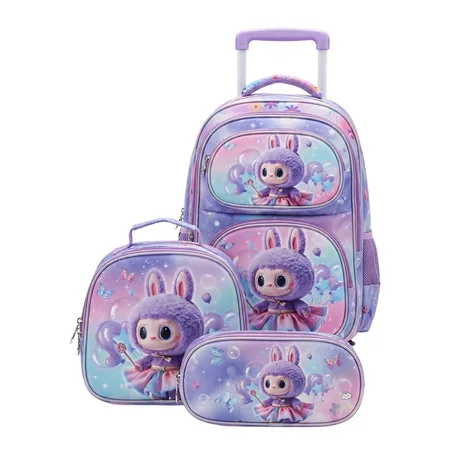 Pack Cartable à Roulettes 3 Pièces