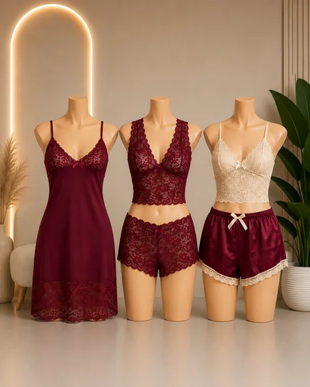 Pack Chik – Ensemble de Nuit 3 Pièces