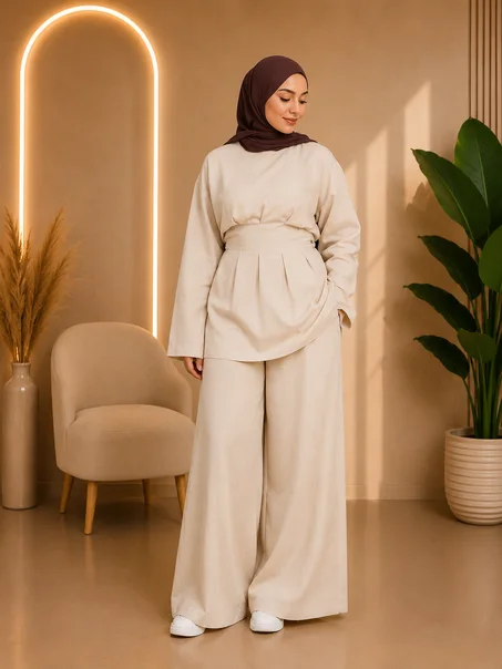 Ensemble Loujayen – Élégance Casual 2 Pièces