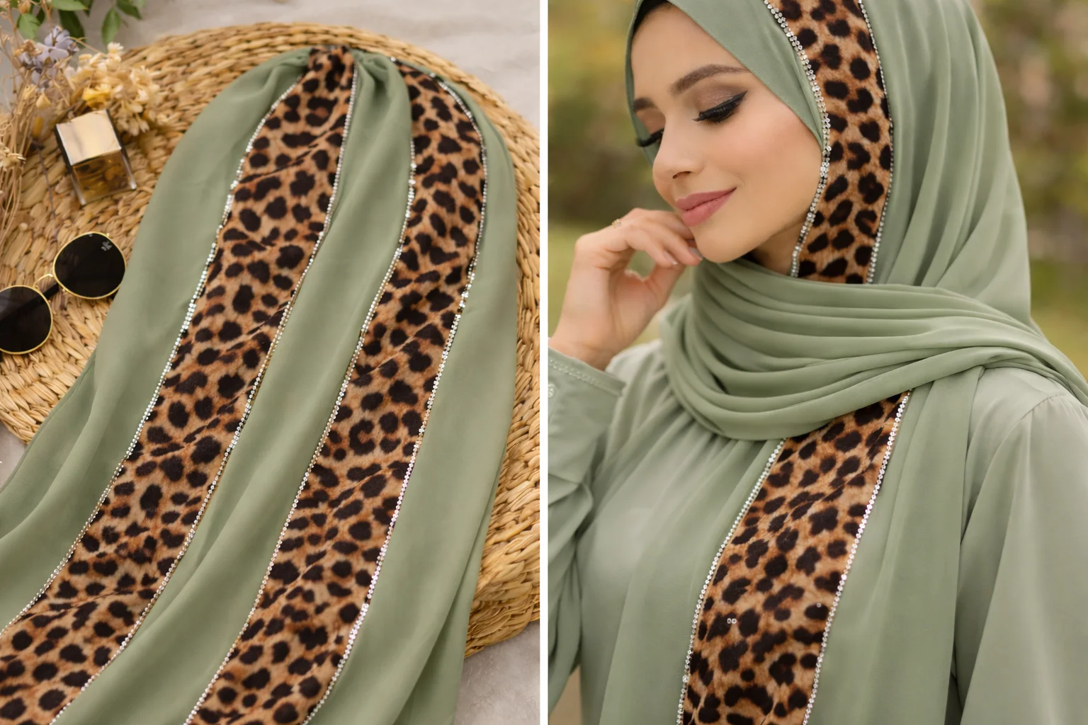 شال كريب أنيق – 50×180 سم