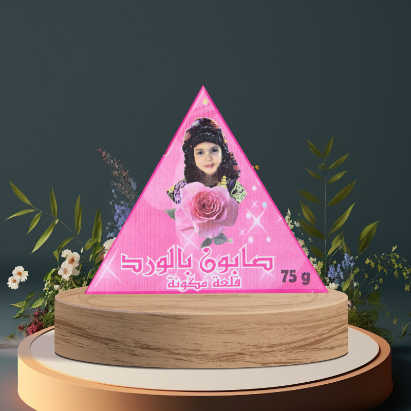 🌹 صابون الورد الطبيعي من قلعة مكونة