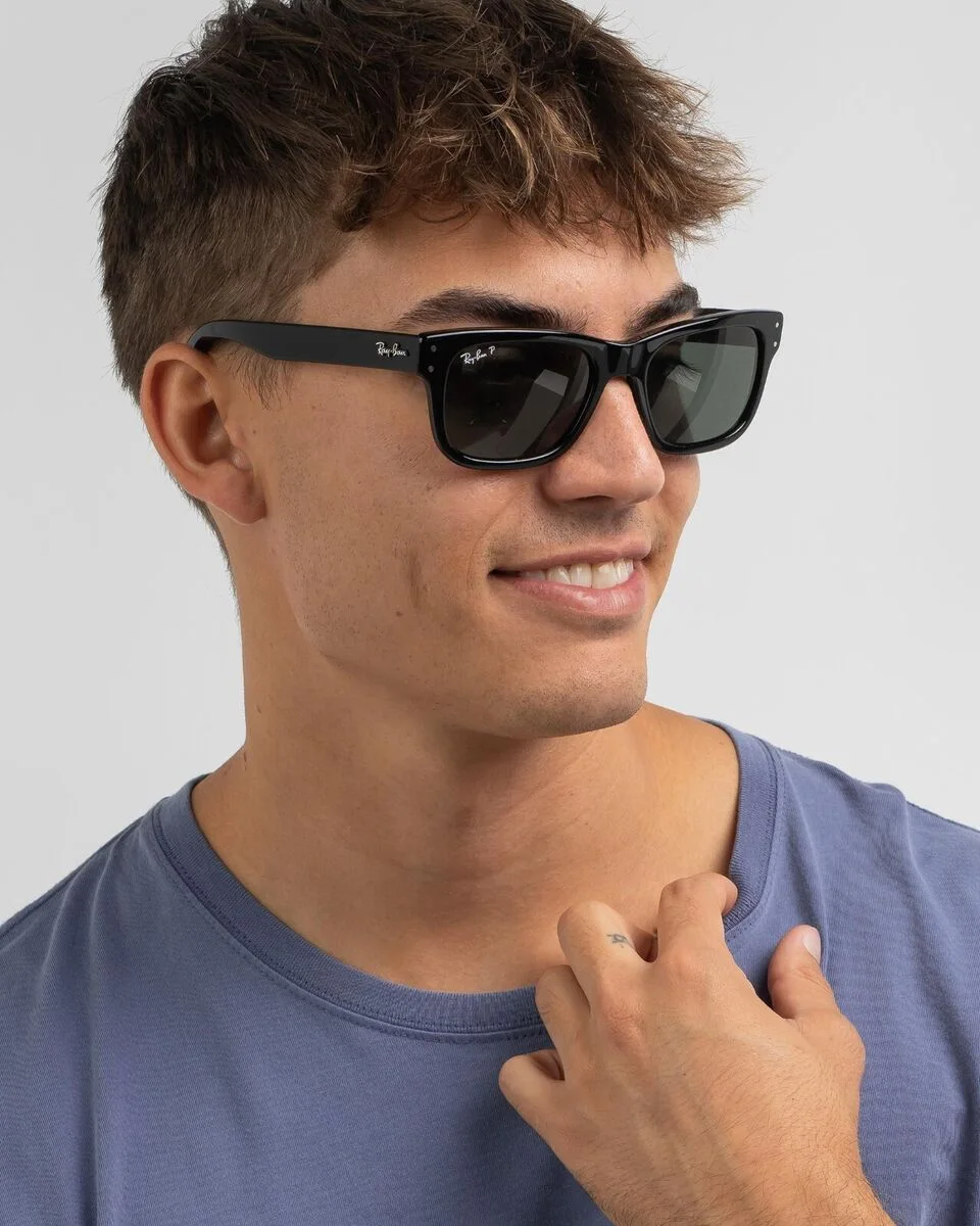 Lunettes de soleil Ray-Ban Mr Burbank Noir RB2283 901/58 55-20 Large Polarisés