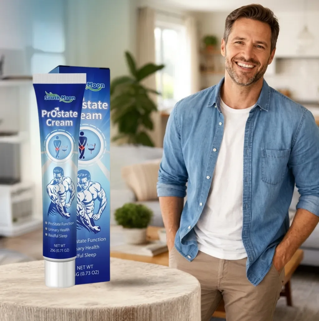 الحل النهائي لآلام البروستاتا وإزعاج دخول الحمام المتكرر مع كريم South Moon الطبيعي