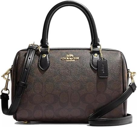 Sac Satchel Rowan en toile signature