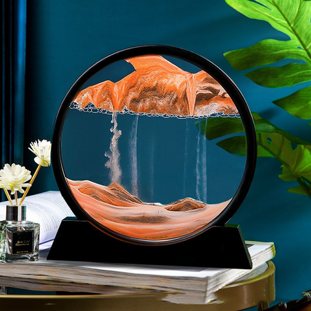 Peinture de sable 3D en verre