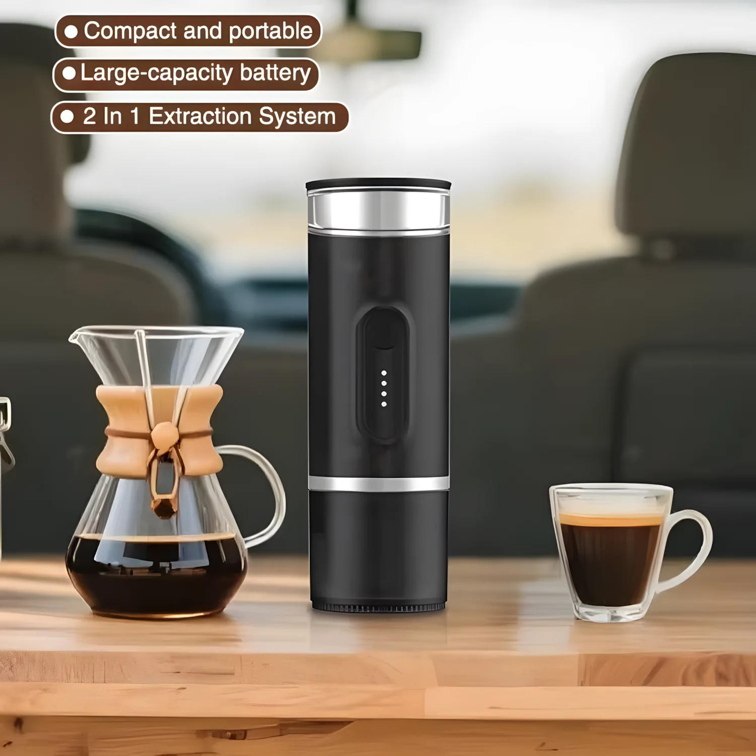 محضر القهوه المحمول