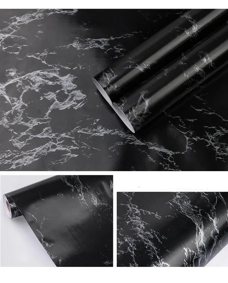 noir marbre  (20 m/45cm) +هدية