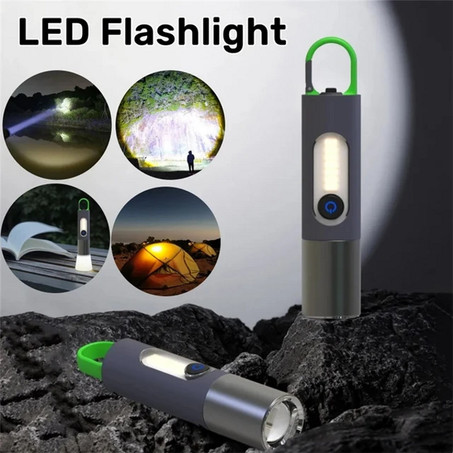 Lampe de poche 1000 LED super lumineuse, rechargeable et étanche