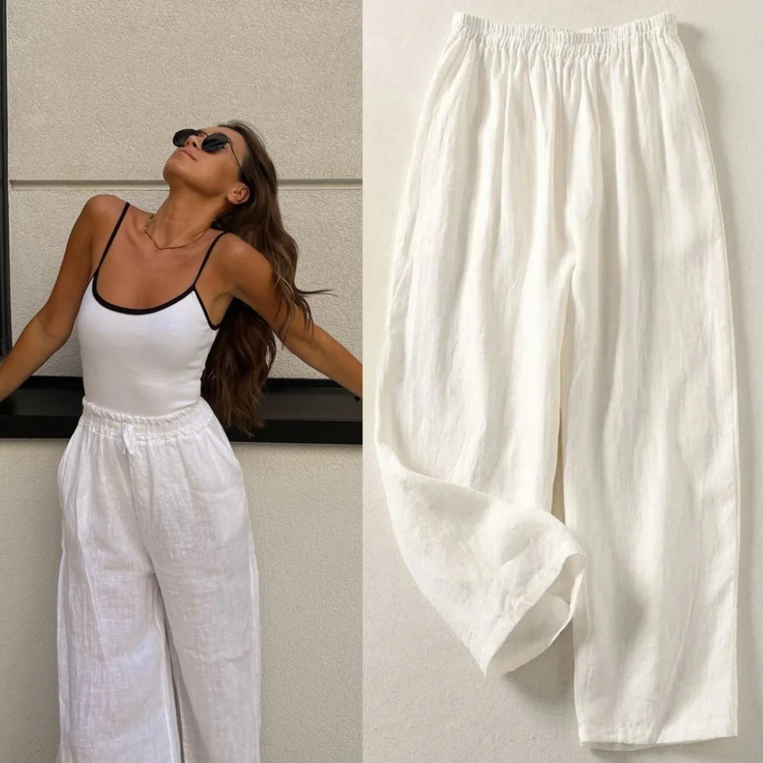 Pantalon Large Femme Été – Disponible en Pack de 1, 2 ou 3 Pantalons