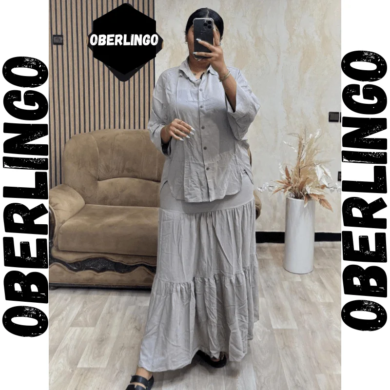 Ensemble Modeste Élégant – Chemise & Jupe Longue