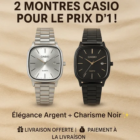 🔥 Offre Limitée – Montre Casio Élégante à Prix Choc !