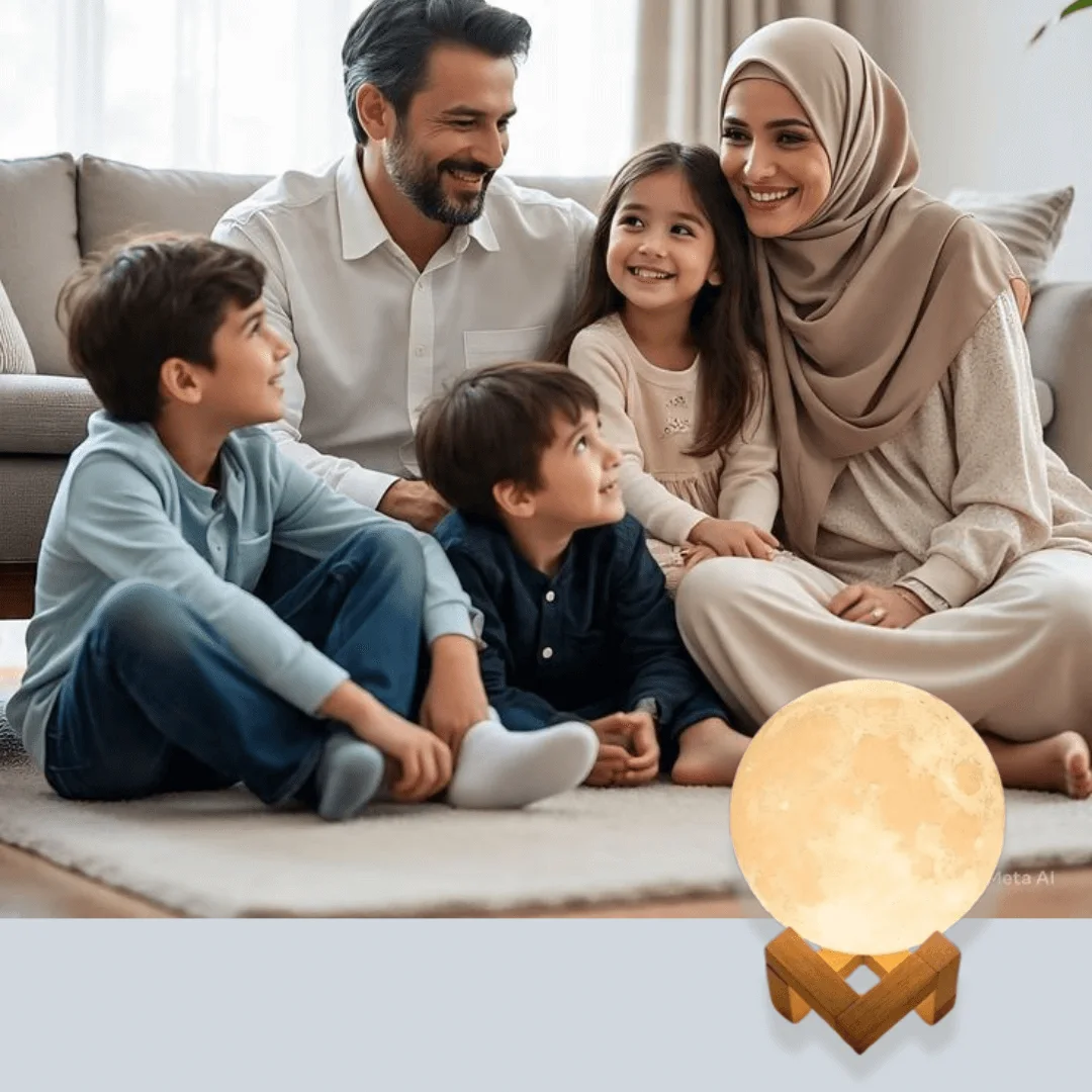 🌙 مصباح القمر — أضف لمسة سحر لغرفتك ✨