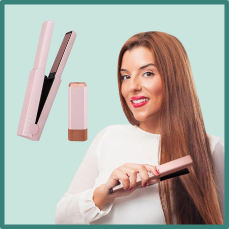 مكواة فرد الشعر اللاسلكية القابلة لإعادة الشحن