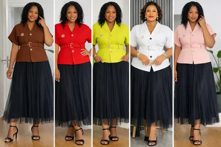 L’Ensemble "Mélodie" en Tulle et Blazer