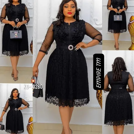 Robe "EMPIRE" de Cérémonie – Éclat Royal en Dentelle