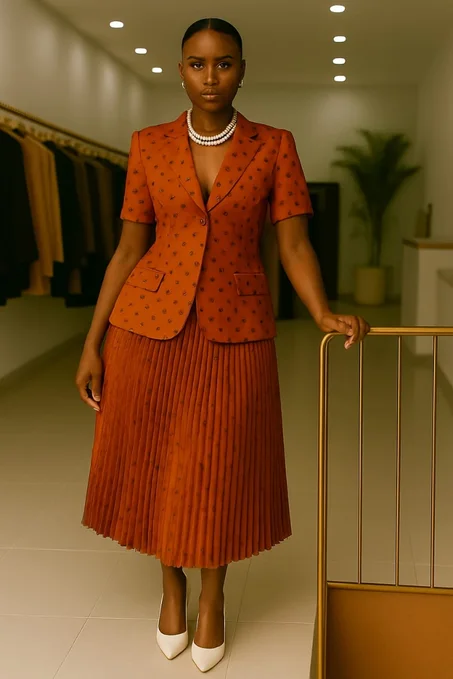 Ensemble "EMPIRE" jupe Plissée