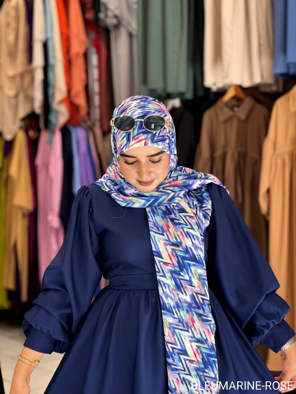 📌 Foulard Marmara Chevron – 1.50×1.50