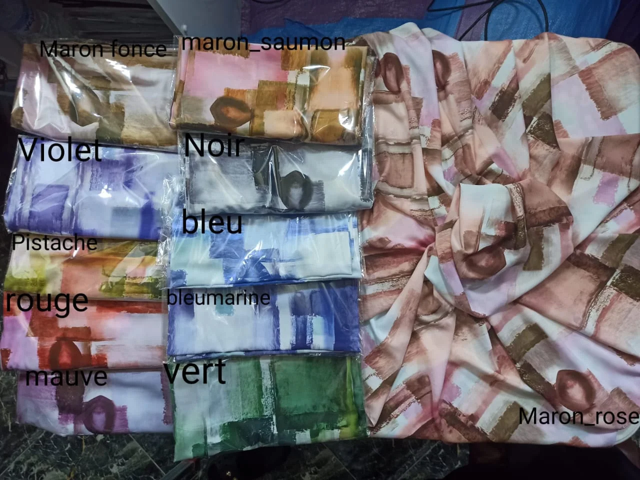 📌 Foulard Marmara Painte – 1.50×1.50