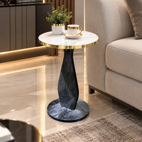 Table d’appoint design – Élégance contemporaine, idéale pour salon, séjour, coin lecture, salle d’attente…