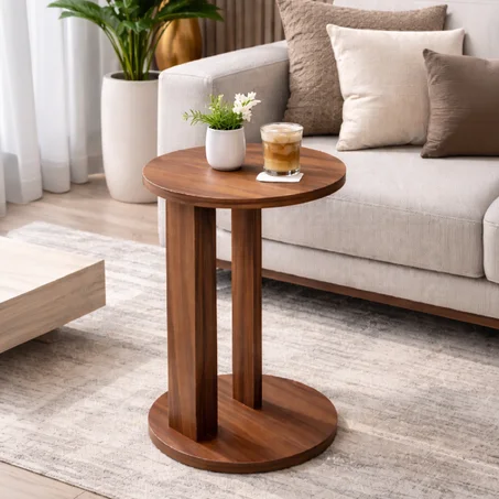 Table d’appoint moderne en bois – Design chic et pratique