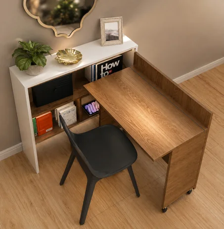 BUREAU & CONSOLE MULTIFONCTION PLIABLE