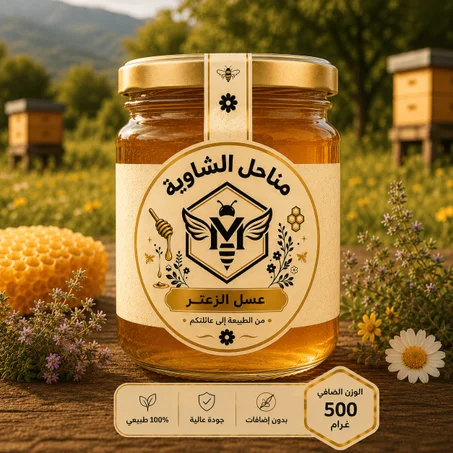 عسل الزعتر الطبيعي  500 غ
