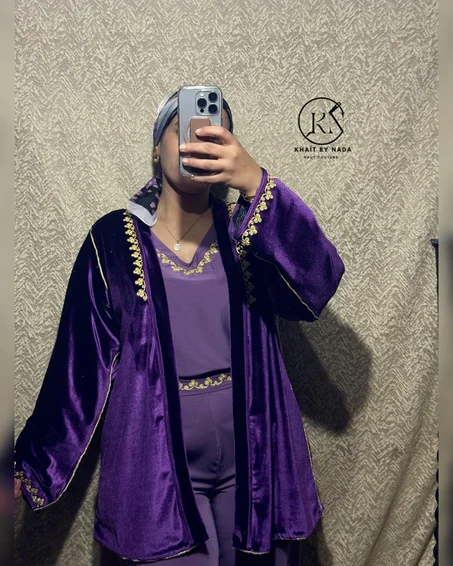 Rêve d’Orient- Jabadour Moderne avec Kimono – Élégance Marocaine | Khaït