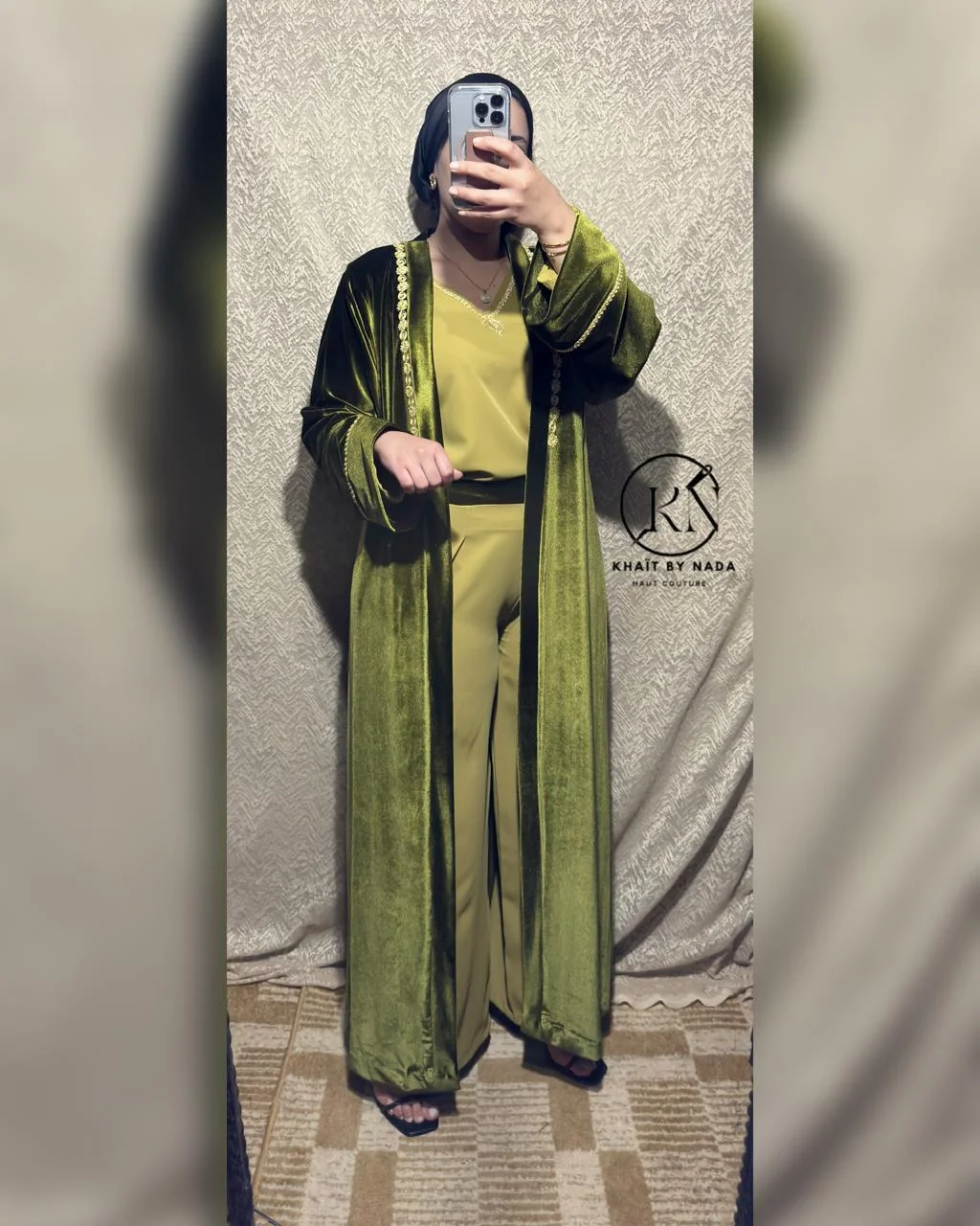 Nuit Élégante- Jabadour Chic avec Kimono Fluide | Khaït