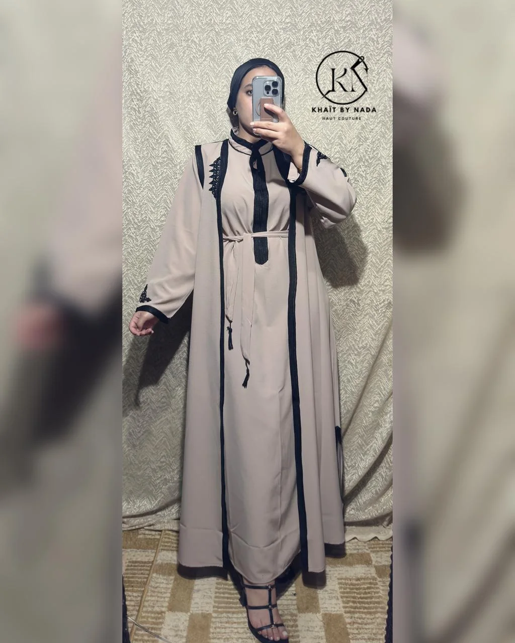 Abaya Longue Fluide – Élégance Intemporelle | Khaït – Élégance Intemporelle | Khaït