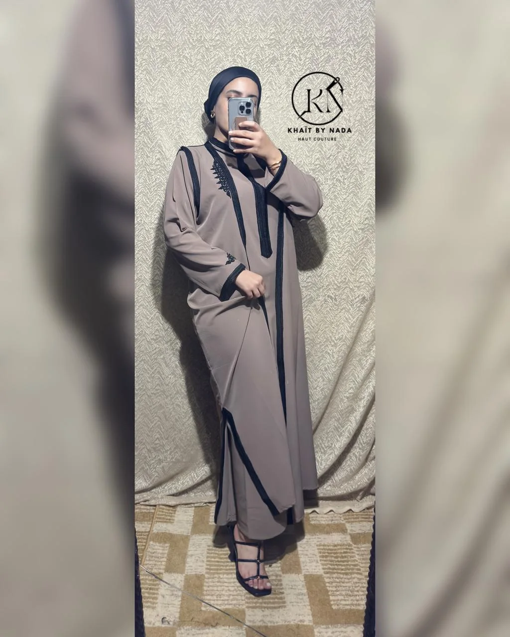 Abaya Longue Fluide – Élégance Intemporelle | Khaït – Élégance Intemporelle | Khaït