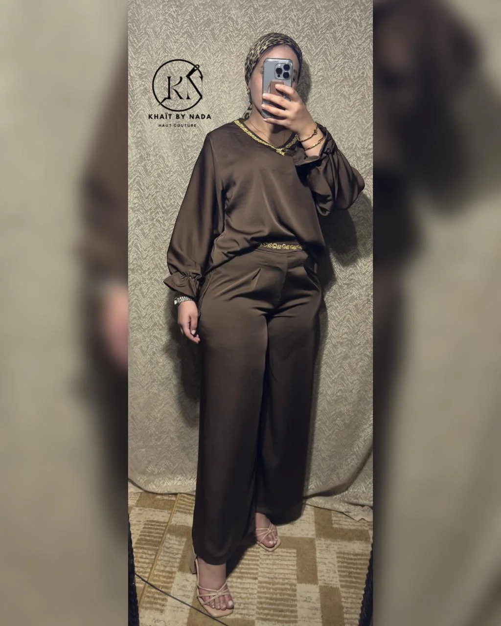 Éclat d’Or- Jabadour Moderne avec Kimono – Élégance Marocaine | Khaït