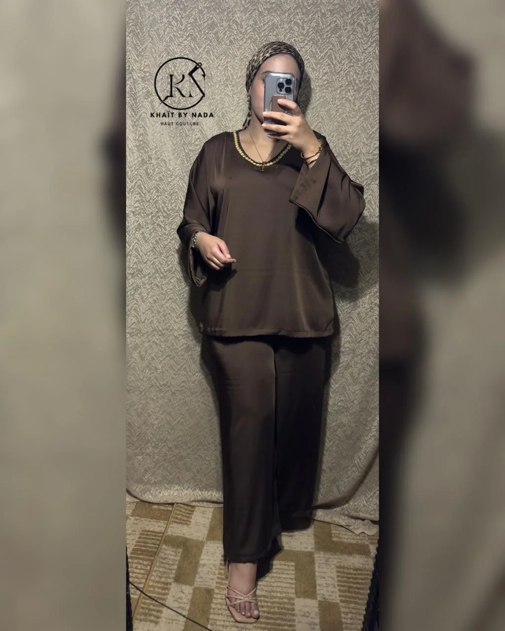 Lune Orientale- Jabadour Moderne avec Kimono – Élégance Marocaine | Khaït