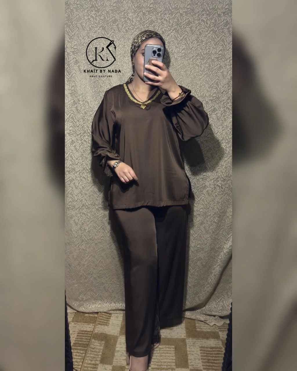 Éclat d’Or- Jabadour Moderne avec Kimono – Élégance Marocaine | Khaït