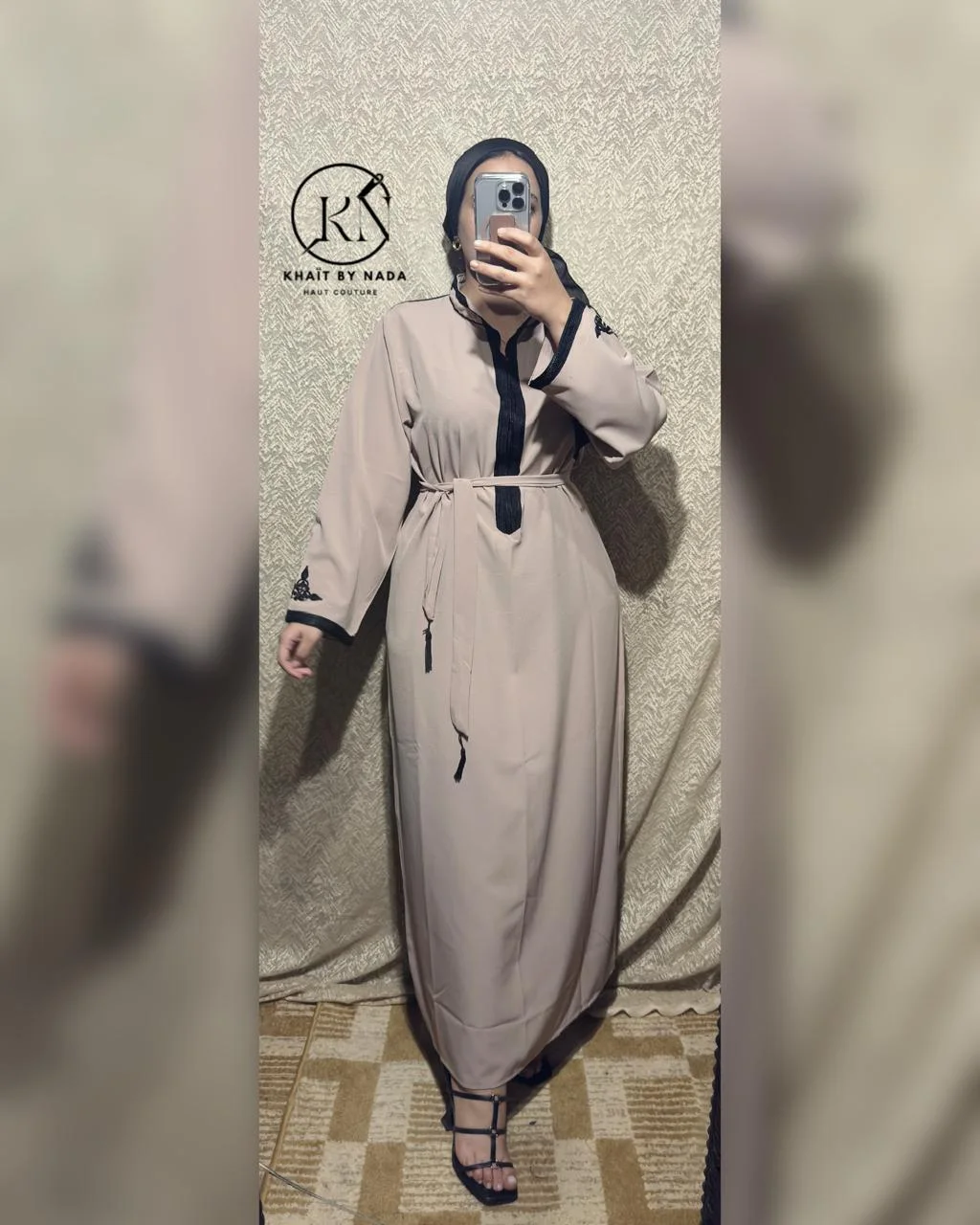 Abaya Longue Fluide – Élégance Intemporelle | Khaït – Élégance Intemporelle | Khaït