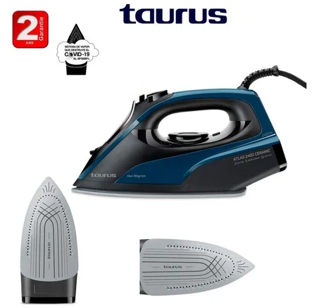 Taurus Fer à repasser ATLAS 2400W à vapeur anti-calcalire-2ans de garantie