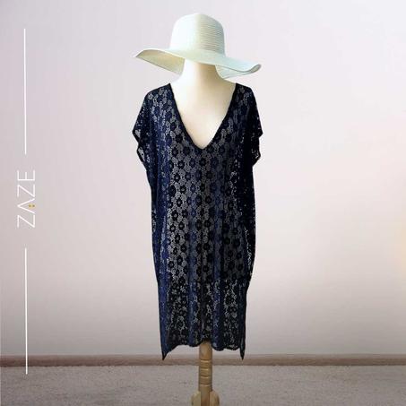 Tunique de plage Bleue