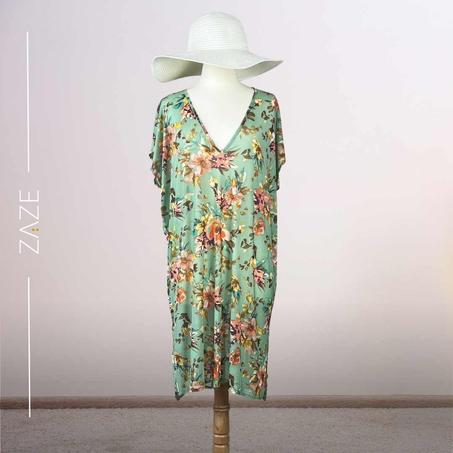 Tunique florale en Tulle