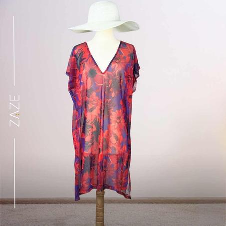 Tunique de plage Florale