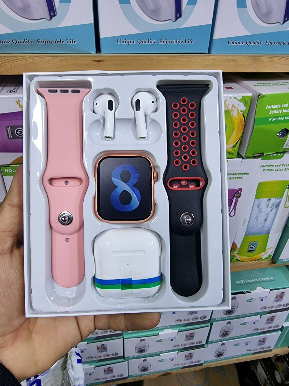 حزمة * ساعة سامارت + ECOUTEURS BLUETOOTH