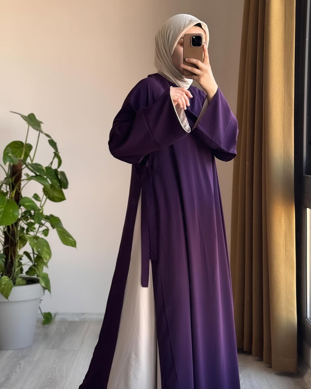 ensemble gala robe long et jupe طقم متكون من عباية طويلة و تنورة