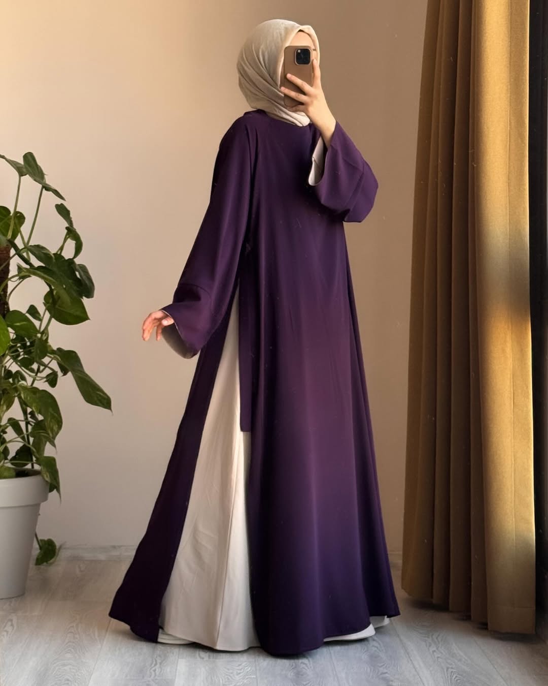 ensemble gala robe long et jupe طقم متكون من عباية طويلة و تنورة