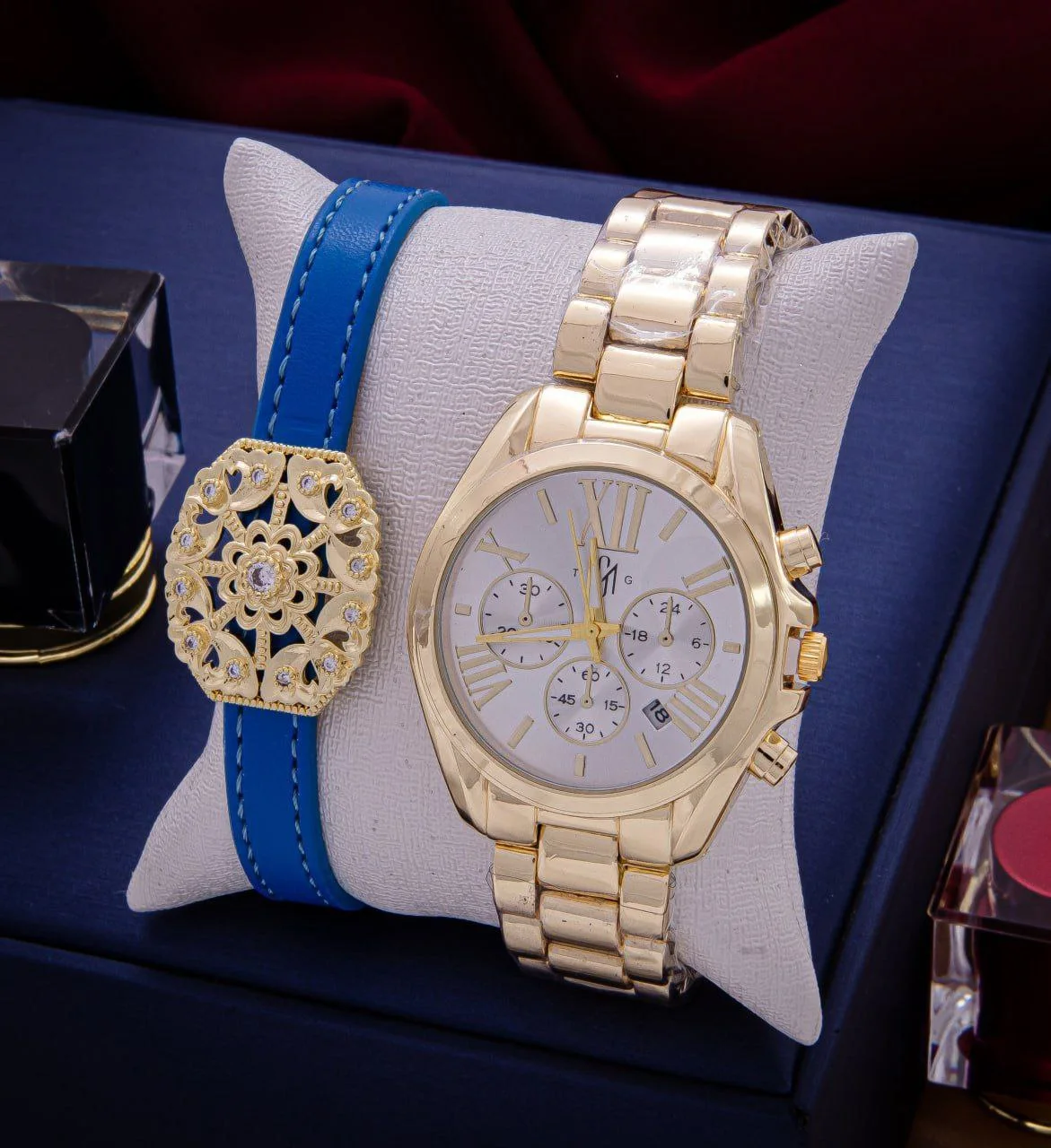 Montre  et bracelet en cuir