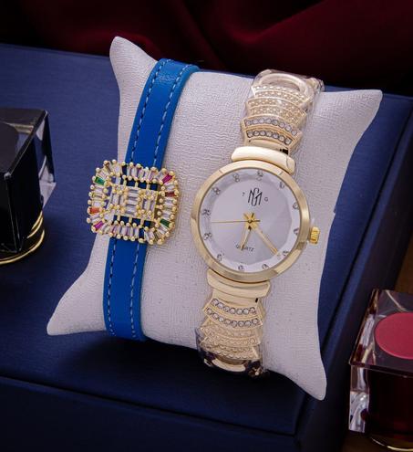 Montre  et bracelet en cuir