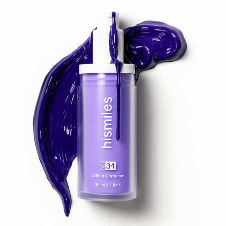 معجون الأسنان البنفسجي لتبييض الأسنان