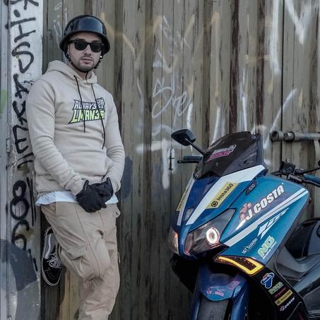 HOODIE ALM "CLASSIC LOGO" BEIGE