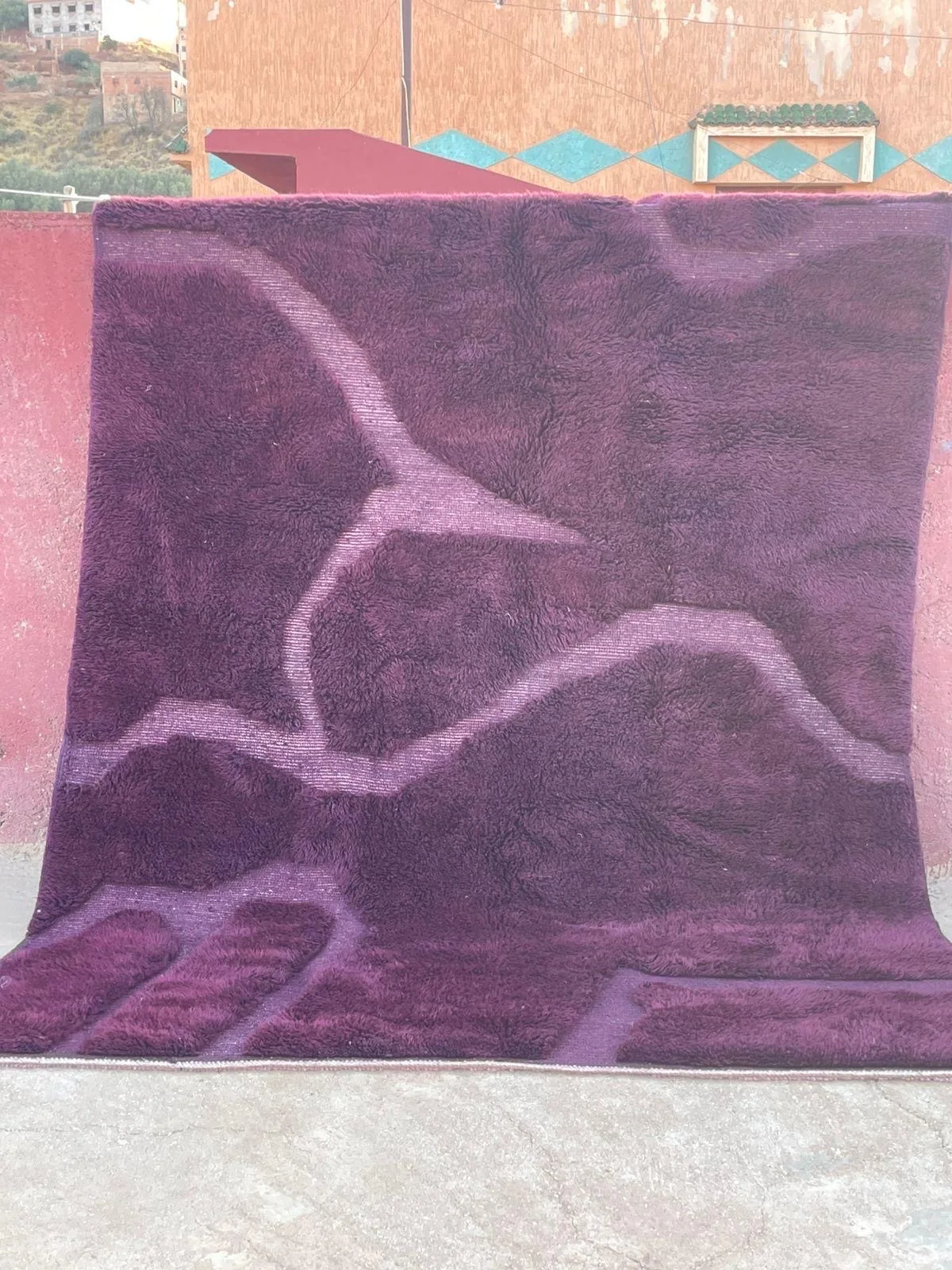 BERBISH COLLECTION ROYAL PURPLR RUG