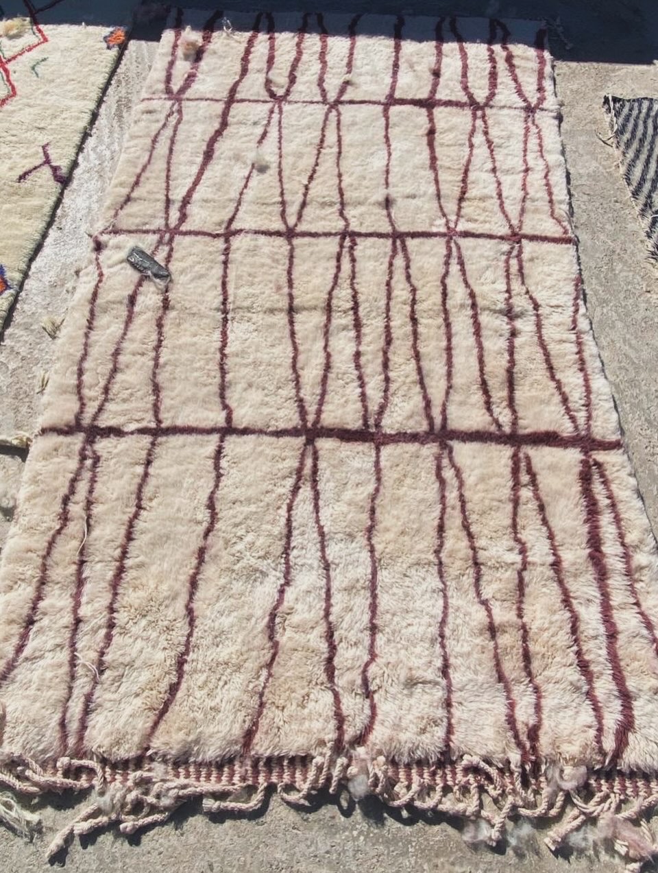 red beni ourain rug limeted edion