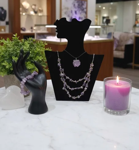 طقم أميثيست مع هيماتيت الفاخر